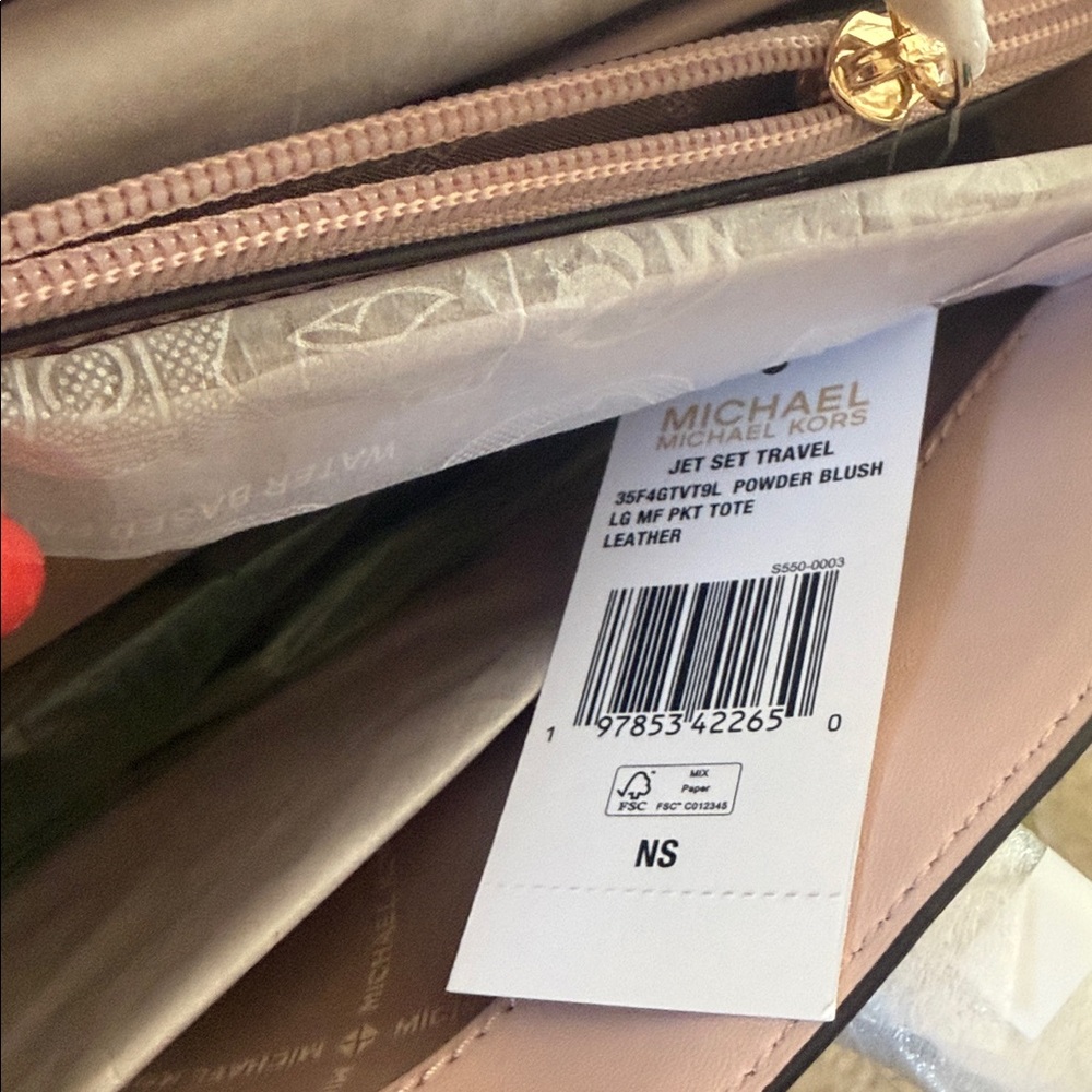 Michael Kors Large Tote Jet set travel Brand New Authentic 15x11 - Picture 8 of 10
